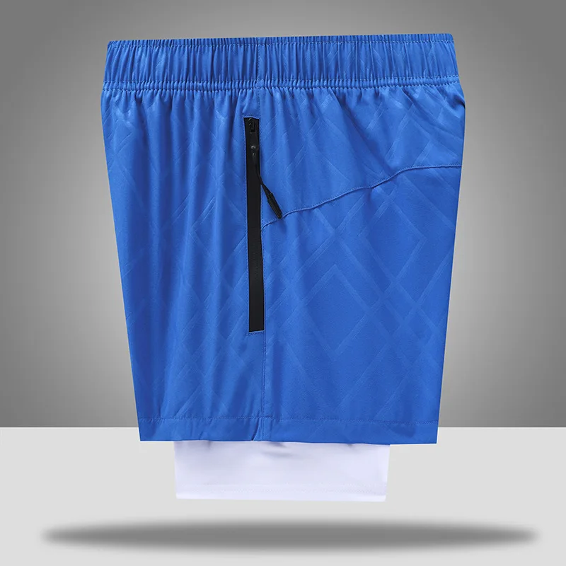 Men's Running Fitness Quick-drying Three-quarter Pants Loose Sports Shorts