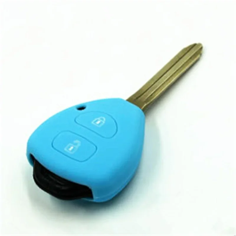 Silicone Car Key Case Cover Auto Key Shell Holder Protector For Toyota Corolla NEW VIOS Camry Yaris RAV4 HiLux Cruiser Fortuner For key case,key case cover,car key shell