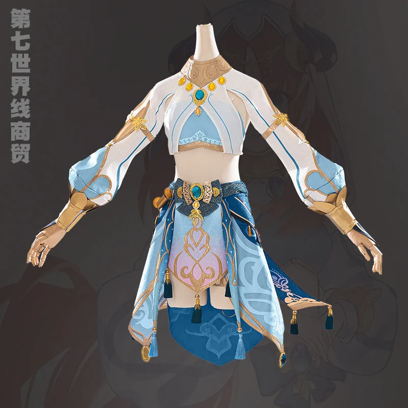 

Game Genshin Impact Nilou Cosplay Costume Halloween Party Role Play Outfit Nilou Loli Girl Dresses Lovely Suit Dropship
