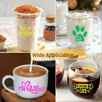 HTVRONT 8 Pack 12"x10" Cold/Hot Color Changing Permanent Adhesive Vinyl Rolls for Craft DIY Cup Glass Phone Case Decor 4