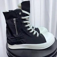 Marque hommes chaussures décontracté toile poche portefeuille appartements haut cheville femmes chaussures Vintage rétro luxe Designers Skateboard baskets 5
