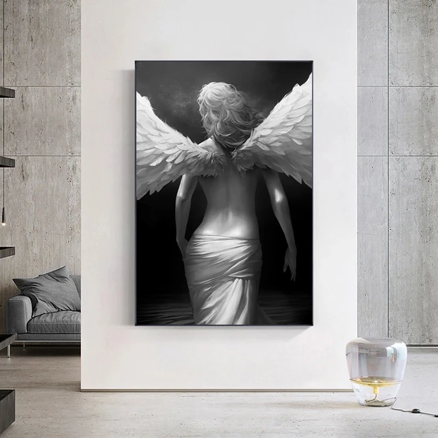 Anjos e demônios jogar xadrez poster impressões para sala de estar  abstracto diabo deus xadrez pintura da lona arte parede moderna decoração  casa - AliExpress
