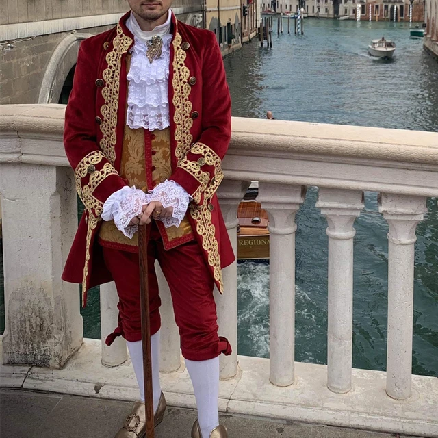 Hombre Trajes 1800 Moda 1800 Hombres Traje Victoriano Barroco