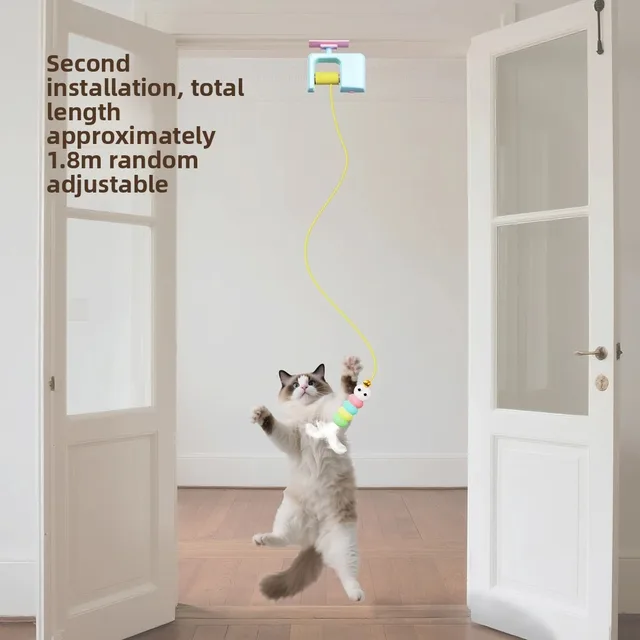Cat Electric Smart Door Hanging Toy Cat Toy Self-entertainment and Fun Cat Amusement Artifact 2