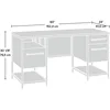 Sauder Boulevard Cafe Executive Desk, in Black finish 3