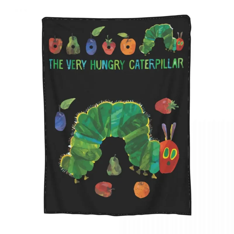 

The Very Hungry Caterpillar Blanket Fleece Autumn/Winter Cozy Lightweight Thin Throw Blankets for Bedding Outdoor Bedspreads