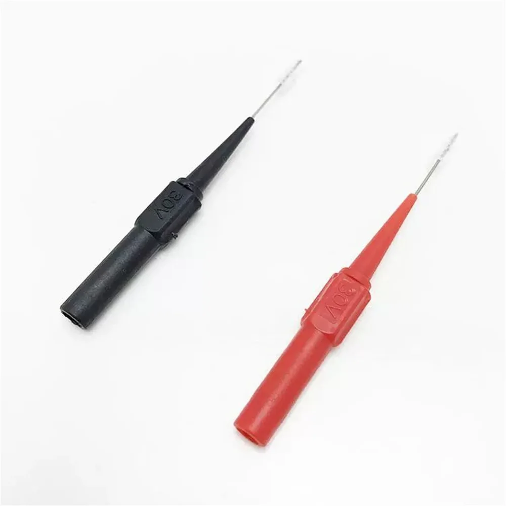 0,7mm 30V Multimeter Tests onden Autos pitzen sonden Diagnose werkzeuge Isolierung Piercing Nadel für Bananen stecker rot schwarz