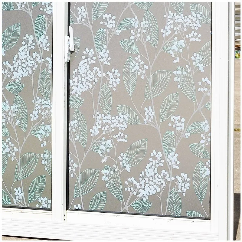 Matte Window Film Stained Glass Decorative Uv Window Sticker Privacy Frosted Self Adhesive Film Decal for Glass
