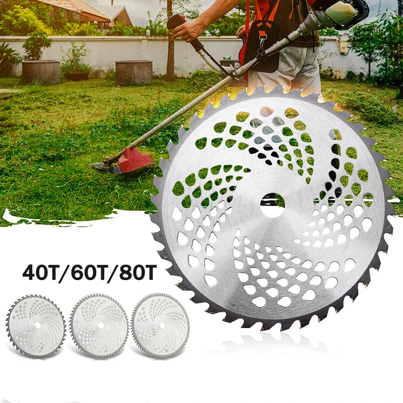 10 Inch 40T/60T/80T Alloy Brush Cutter Disc Lawn Mower Saw Blade For