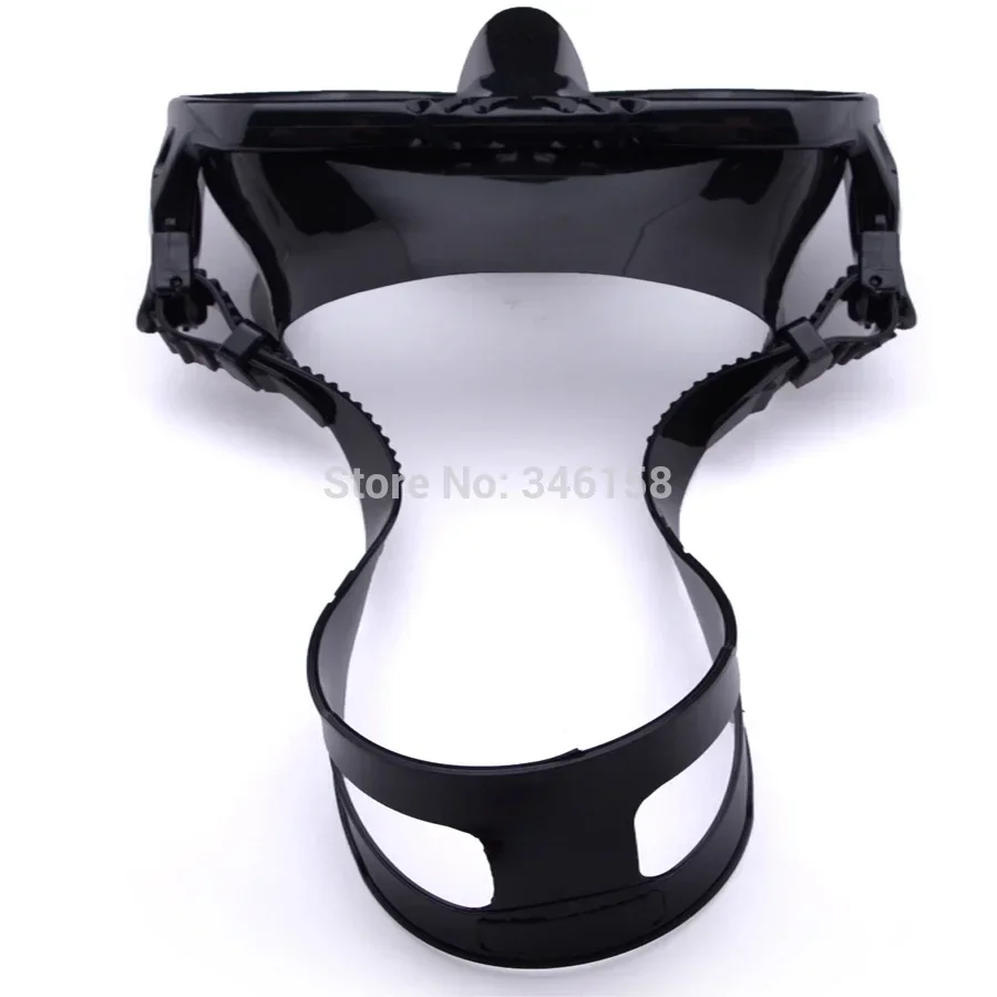 Scuba Diving Mask Black Underwater Dive Freediving Goggles Tempered Glasses with Adjustable Strap Antifog