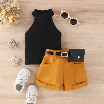 Baby Girl Halter Top & Shorts Set 1