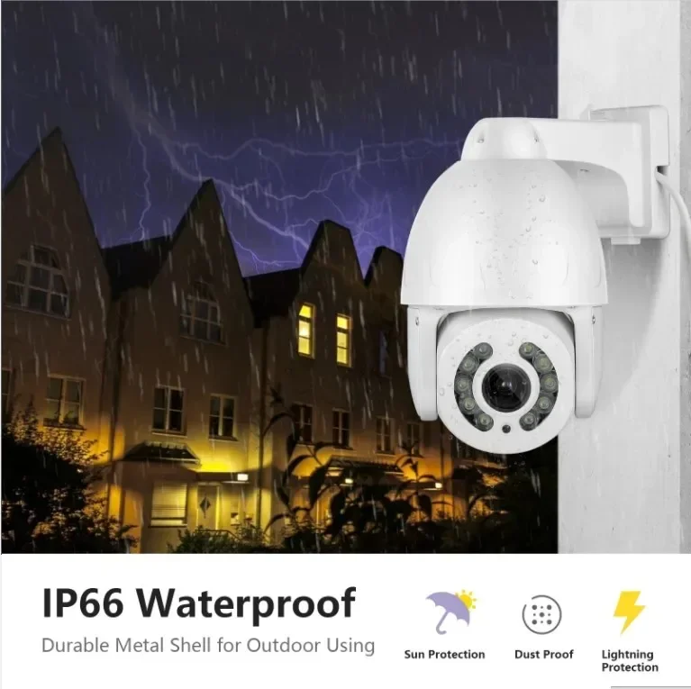 5MP 4배/10배 광학 줌 HD 4K 8MP 풀컬러 야간 투시 차량 감지 인체 자동 추적 PTZ 유선 비디오 네트워크 카메라