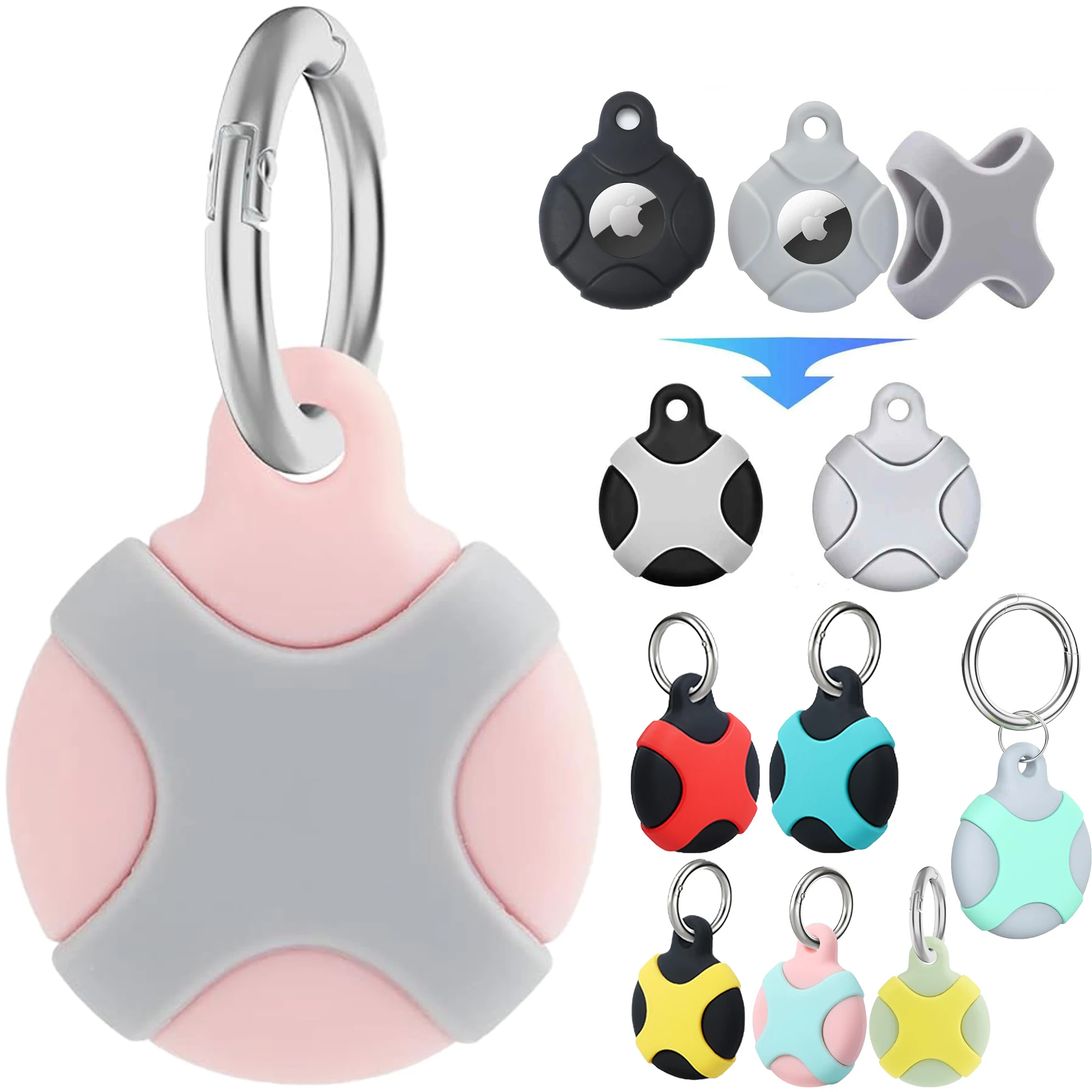 Airtag Holder Keychain - Durable Silicone Case