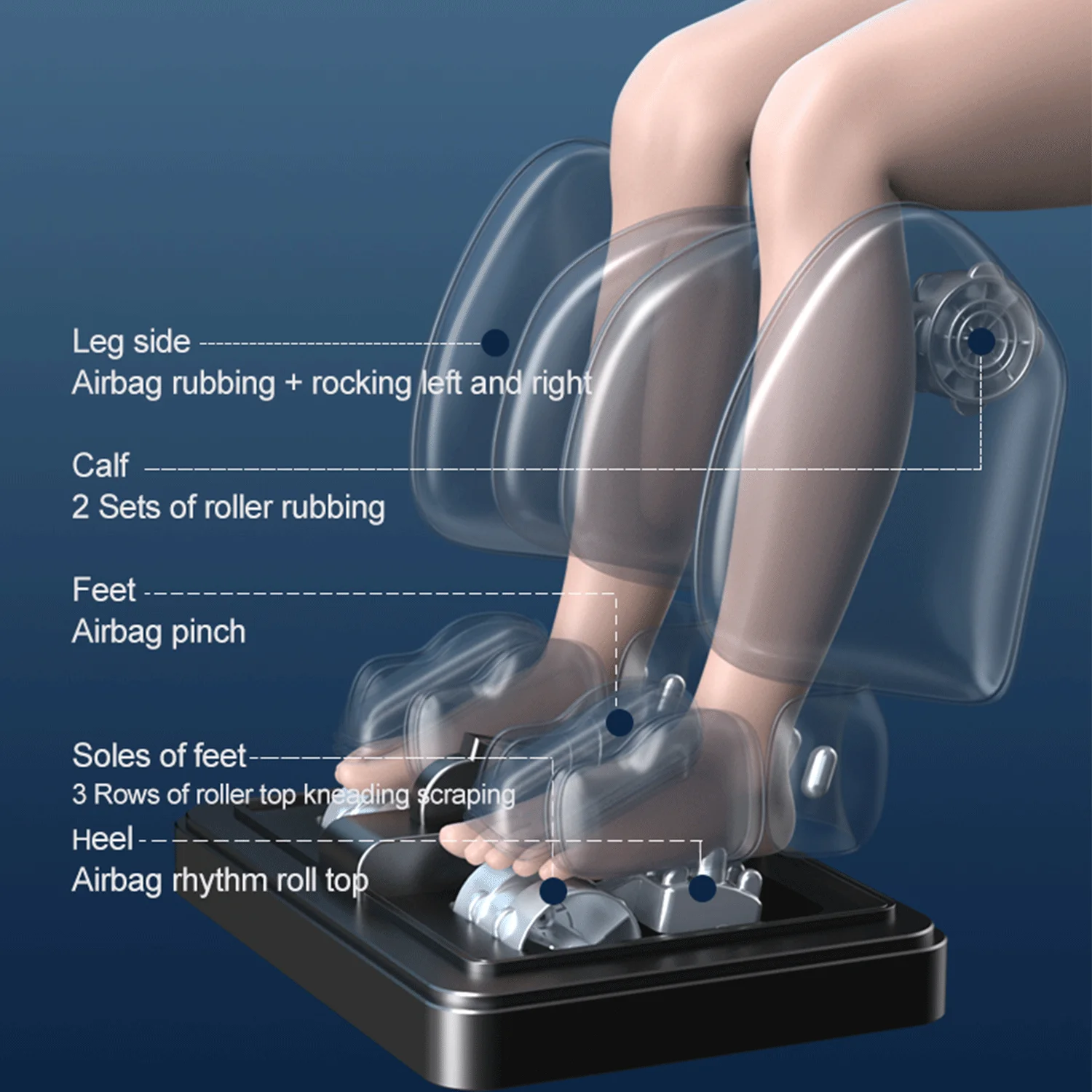 Massage Recliner Chair AI Voice Control Dual-Core Rollers Zero Gravity Heated Lumbar Support Full Body Kneading 4D Massage Chair 2