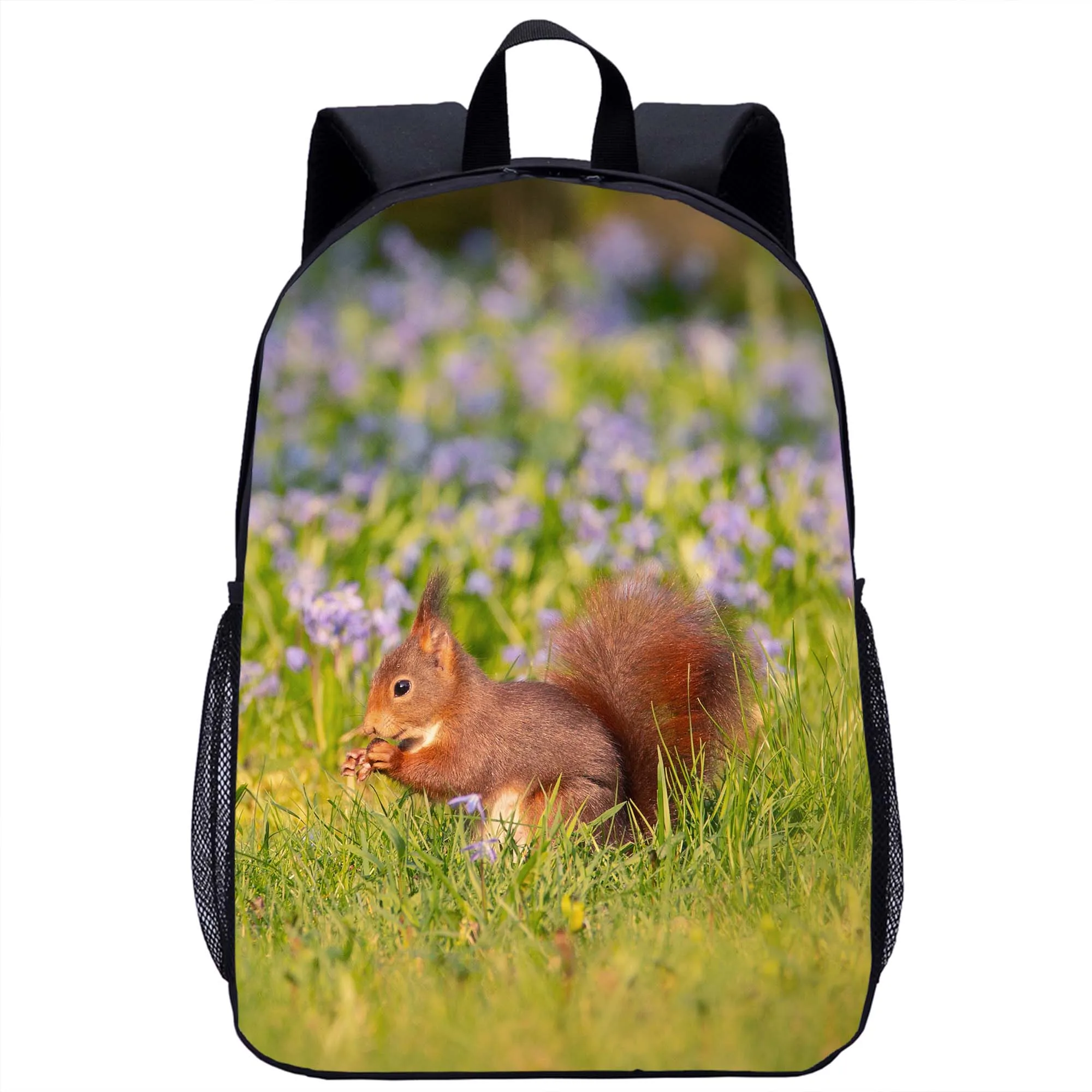 

Cute Animal Squirrel Backpack Teenager Daily Casual Backpack Boys Girls Kids Book Bag Student School Bag Travel Storage Rucksack