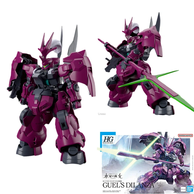 

Bandai Original GUNDAM Anime Figure HG The Witch From Mercury GUEL'S DILANZA Action Figure Toys for Kids Gift Collectible Model