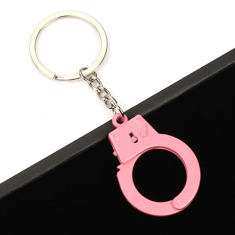 mini handcuff keychain Couple Keychain Holder Key Chain Rings For Crafts  Keychain Hardware - AliExpress