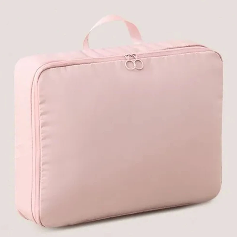 Compression Packing Cube Wardrobe Drawer Puffer Jacket Storage Foldable Luggage Suitcase Organizer Compressed Travel Clothes Bag 5