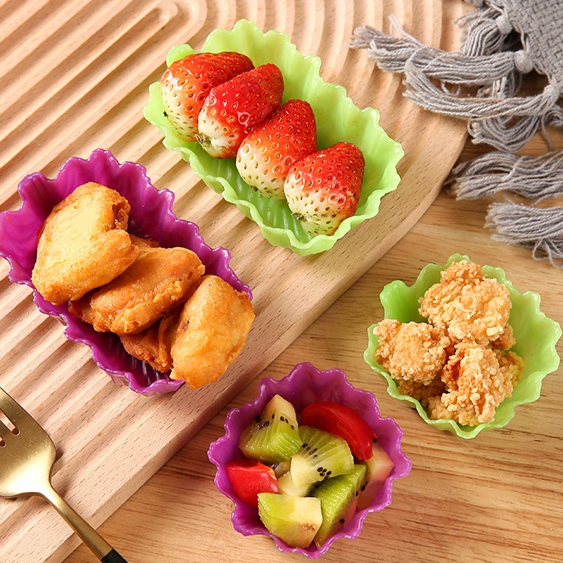 1pc Bento Divider Cup Easy Clean Reusable Cake Mold Dessert Sushi Separate Storage Food Lunch Box Liner Accessories