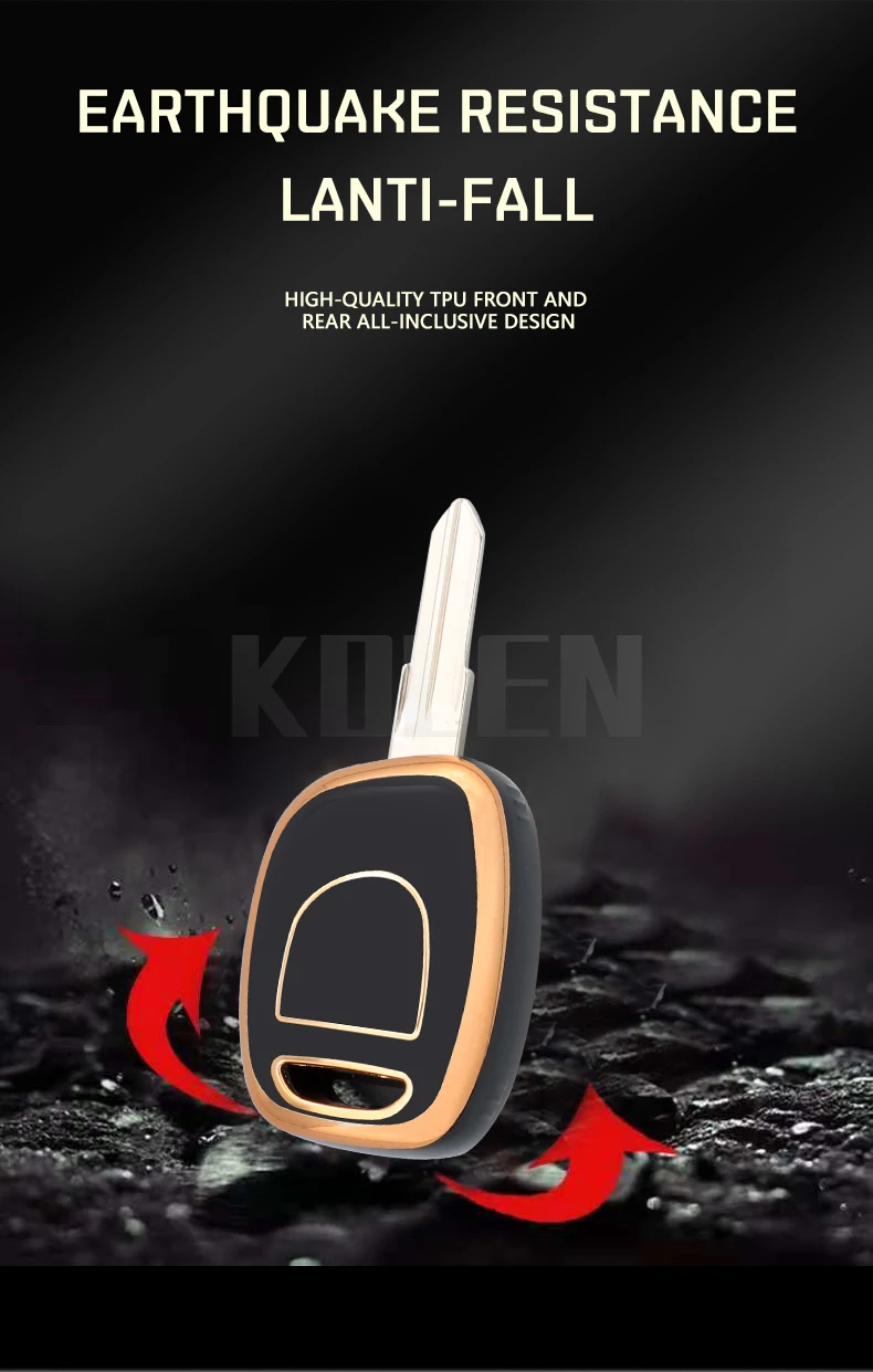 Nuovo TPU Car Remote Key Case Cover Shell per Renault Twingo Clio Kangoo Master NE73 VAC102 Protector Holder Fob Bag accessori - S47771da7628044bb8da9b89f325deb1fm