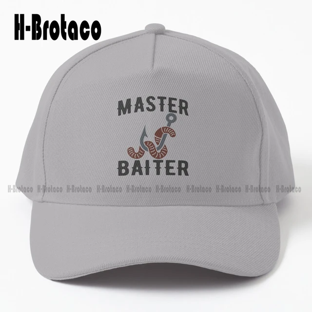 Funny Fishing Hat, Master Baiter Hat (Embroidered)