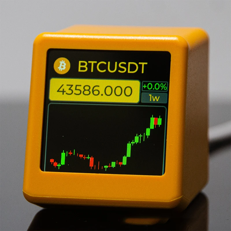 

NerdMiner Биткоин криптовалюта, акции, Фьючерс, обменный курс, датчик цен, отображение времени и погоды