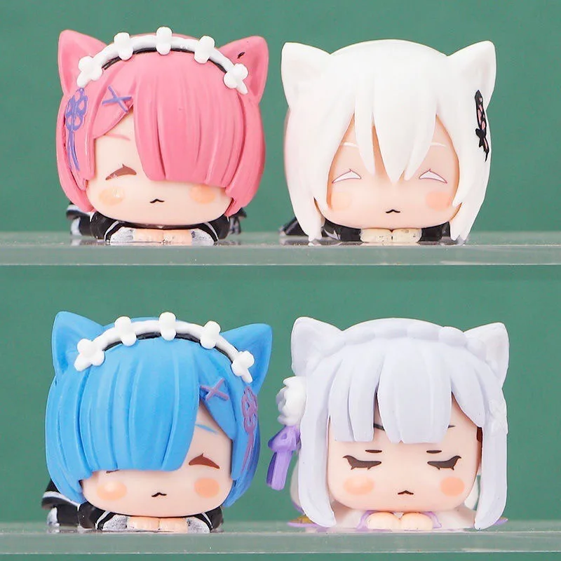 Niedliche Rem-Figur Anime Re:Zero Kawaii Ram-Statuen Emilia Echidna-Figuren Skulptur-Deko Wohnzimmer-Dekoration Schreibtisch-Spielzeug Geschenk – Detail 6