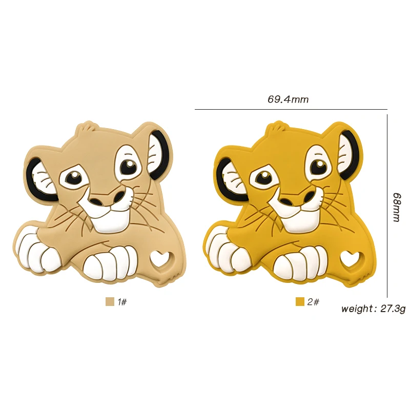Silicone Beads Teether DIY Accessories For Baby Simba 1/3/10pcs teething toys teething beads