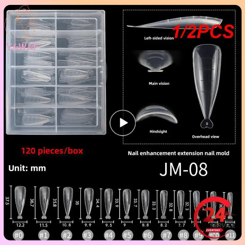 

1/2 шт., формы для быстрого наращивания ногтей