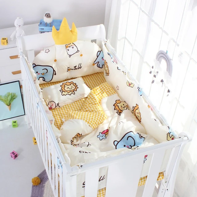 1 pièce 100% coton bébé pare-chocs coussin oreiller pare-chocs dans le  berceau tour de protection du lit bébé