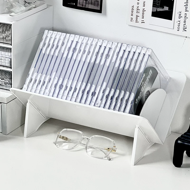 Storage Capacity Cd Organizer Rack Disc Stand Organizer Luxury Portable Rails CD Rack Minicadena Porta Dvd Display Decoration