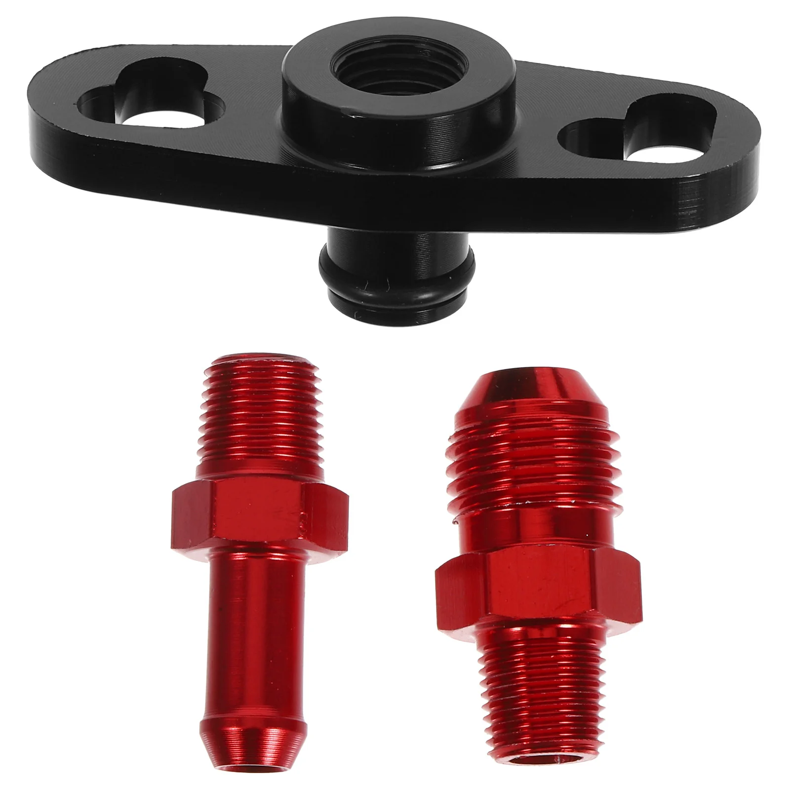 

3 Pcs Automobile Fuel Boost Valve Car Adapter Rail Refit Adapters Aluminum Fittings Accessory