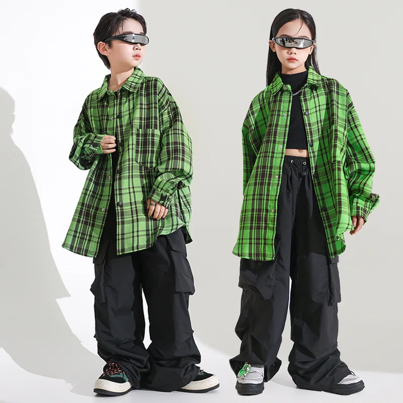 

Kids Dance Clothes T Shirt Pants Vest Suits Hip Hop Costumes for Girls Boys Jazz Ballroom Dancing Outfits Stage Wear Performance