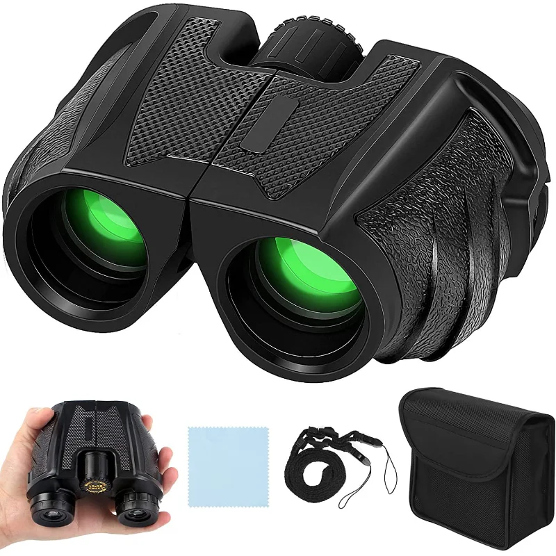 

12X25 Binoculars High Magnification High-definition Low-light Night Vision Little Paul Telescope Outdoor, Watching Concerts