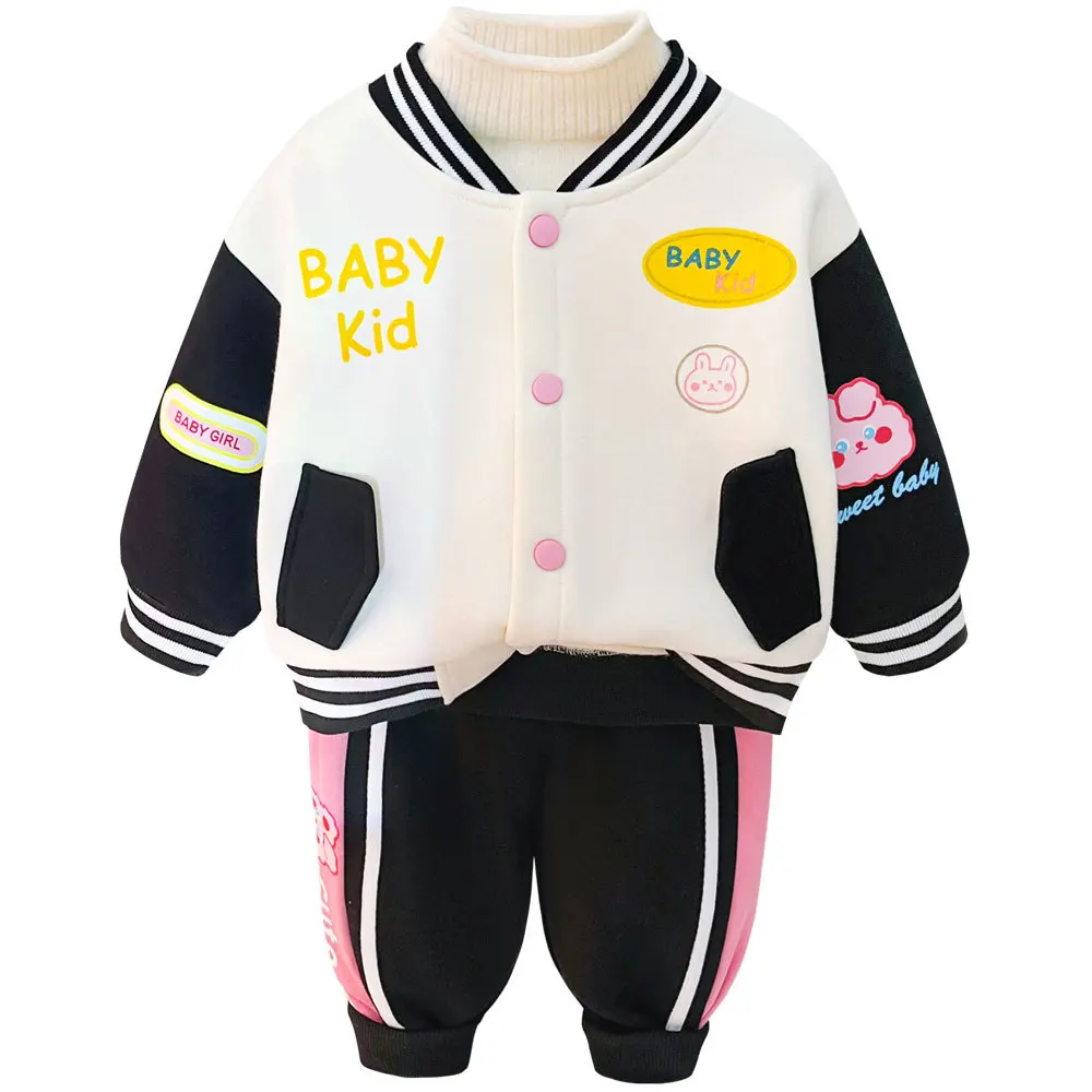

Children's 2023 New Western Autumn and Winter Children's Girls' Winter Fashion Girls' Winter Coat Set