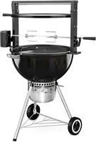 only fire Style Grill Rotisserie System Adjustable Cooking Grate Attachment for Weber 22 inch Kettle Grills - Global 2