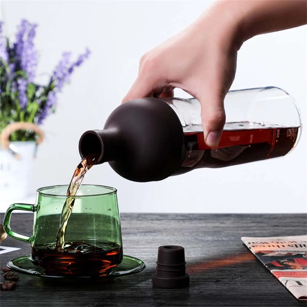 Glass Cold brew coffee maker Glass coffee set Double ice drop coffee maker  Hand brew coffee maker Coffee tools - AliExpress