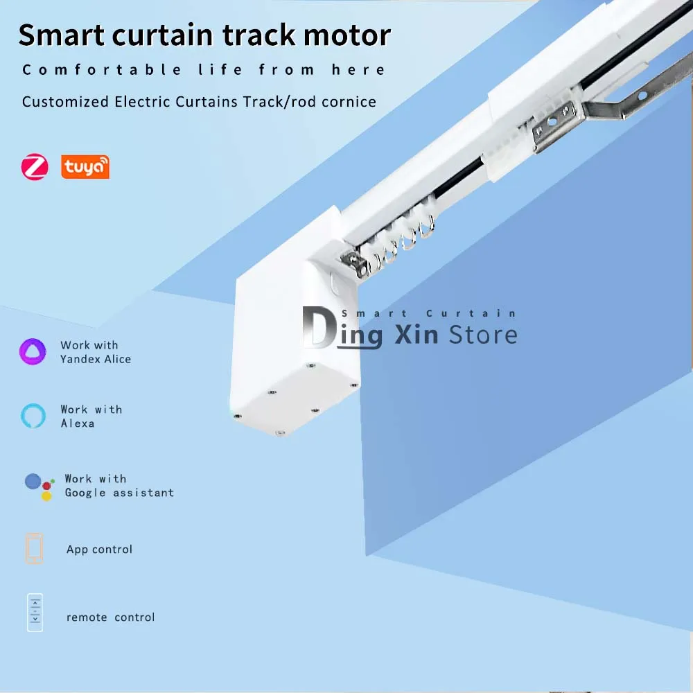 Motor Cortina Inteligente Zigbee Tuya: Control con Alexa y Google Home