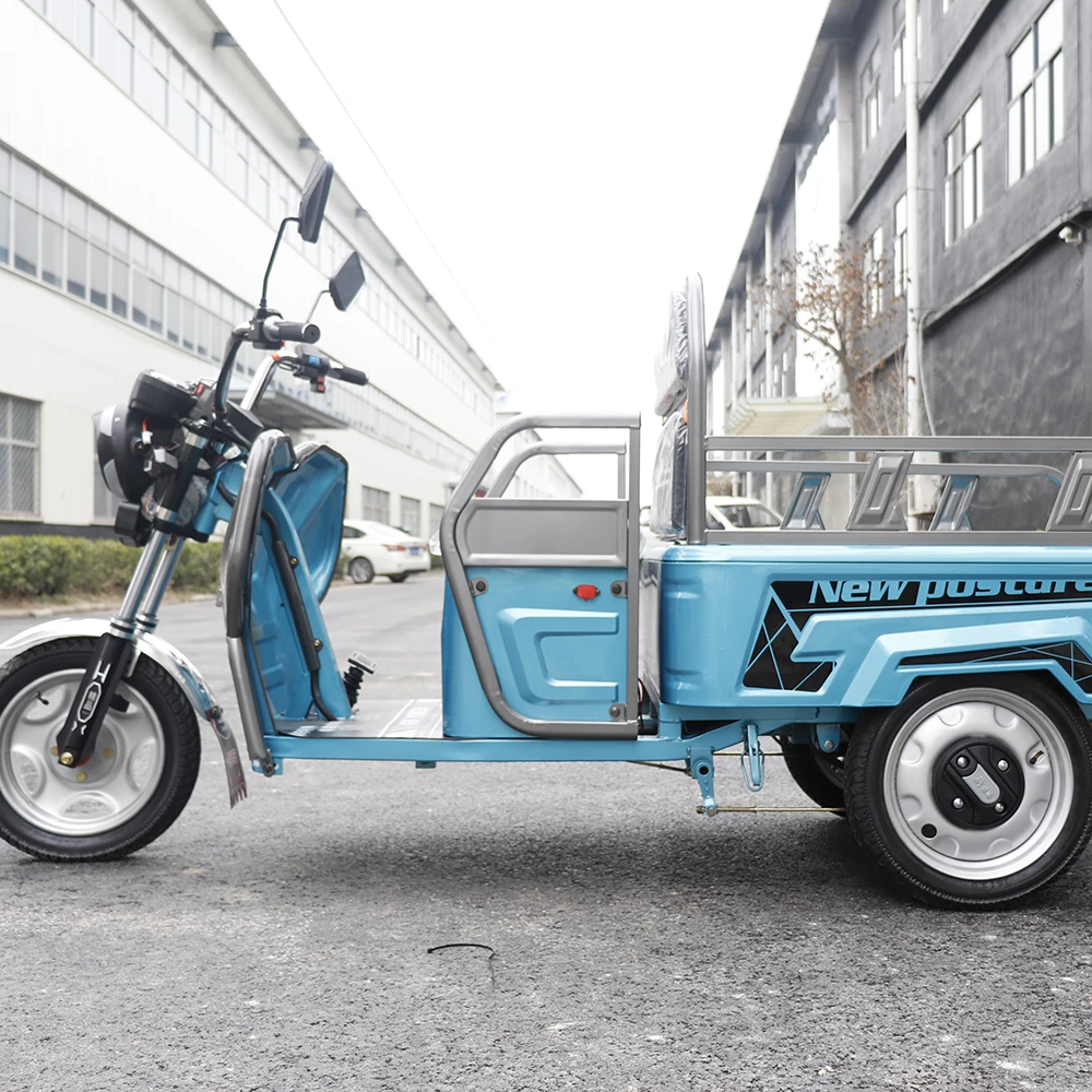 Small Electric Cargo Tricycle Customize Color Adult Transport