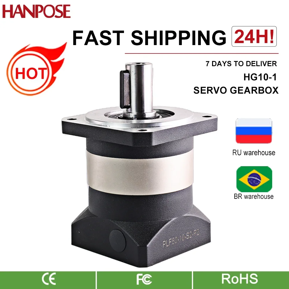 Hanpose 1000W 750W PLF80-L1-10-J20 750w ac servo motor Yüksek hassasiyetli planet redüktör dikiş makinesi şanzıman Servo Motor
