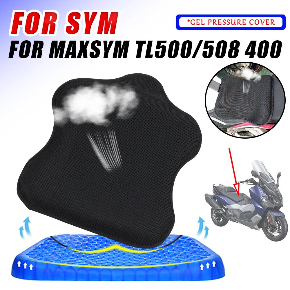 Per Sym Maxsym Tl 500 508 Tl500 Tl508 400 Maxsym400 Accessori Per Moto Gel Seat Gel Pad Gel Fodera Per Cuscino Parti In Rete Di Raffreddamento