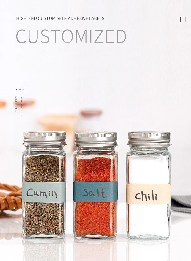 Description Picture 5 of itemMorandi Color Index Stickers Spice Can Label Kitchen Room Spice Jar Labels Self Adhesive Categorized Label Tag Marker Paper