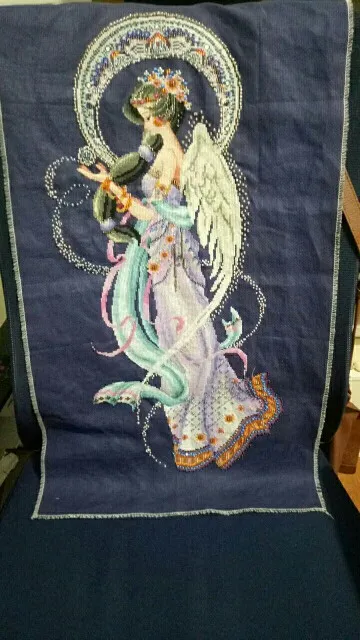 Moon fairy Bella Cross Stitch Kit Aida Fabric Cotton Thread Beads Embroidery Craft Set cross stitch kit cross stitch tools