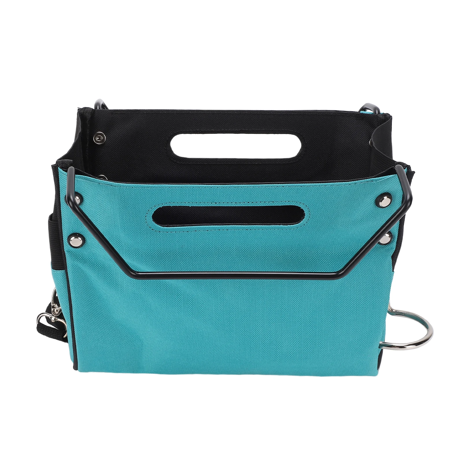 계단 사다리용 사다리 도구 가방, 600D 옥스포드 원단 가방, 여러 개의 포켓, 망치, 퀵 릴리스 버클 포함