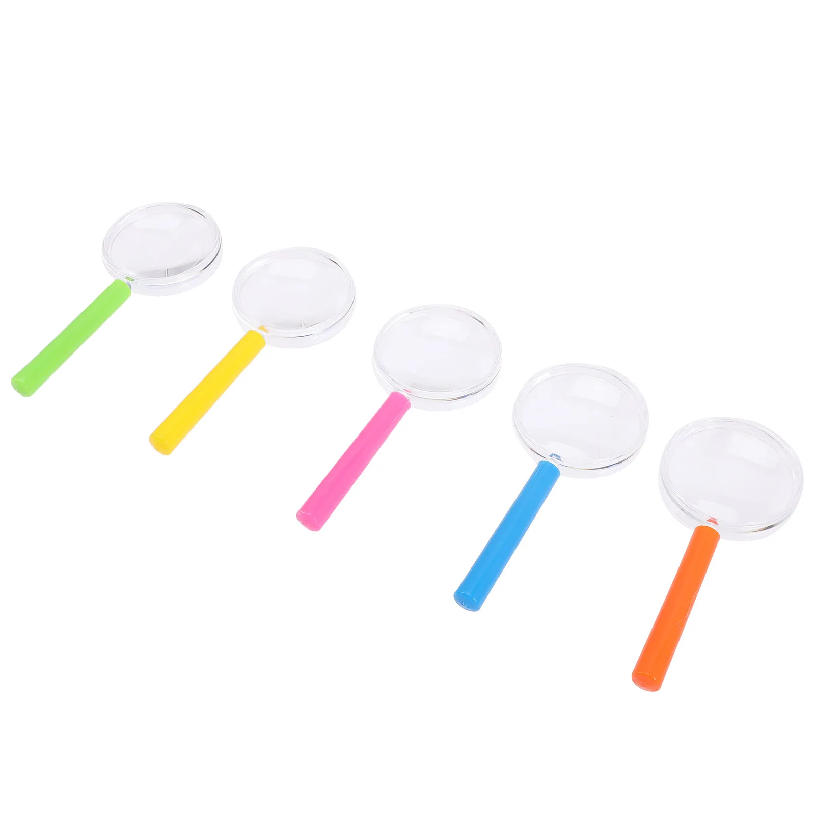 30Pcs 돋보기 야외 관찰 식물 곤충 꽃 공예 식품 연구를위한 휴대용 휴대용 돋보기