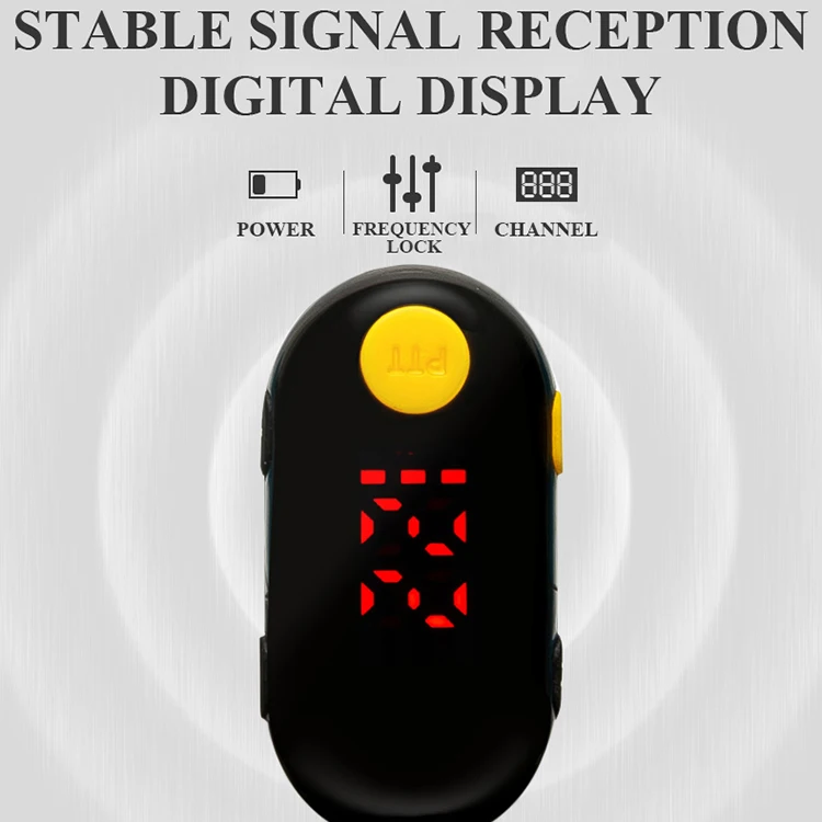 UHF 400-470MHz 0.5W Mini Walkie Talkie Ear Hanging 2 Way Radio 2020 New Model