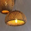 Bamboo Chandelier Pendant Lamp Hanging Wood Ceiling Light Decor LED Chinese Hand Kitted Handmade Lighting for Home Living Room 4