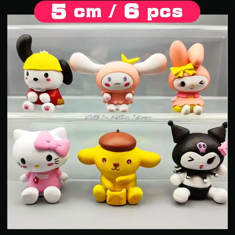 thumbnail image 1 of Caja sorpresa con figuras de My Melody n.° 1, juguetes SANRIO, decoración del hogar, colección de dibujos animados de anime japonés kawaii, lindo regalo de Navidad, 1 of 5