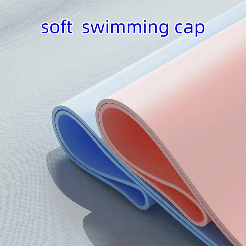 Silicone Waterproof Swimming Cap High Elastic Swim Cap for Women and Men 6