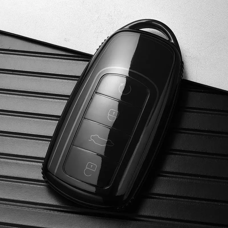 Transparent TPU Key Protector Cover with Keyring for JAECOO & Chery Vehicles
